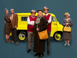 Logo von De dame in het busje