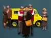 De dame in het busje logo