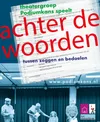 Logo van Achter de Woorden, tussen zeggen en bedoelen