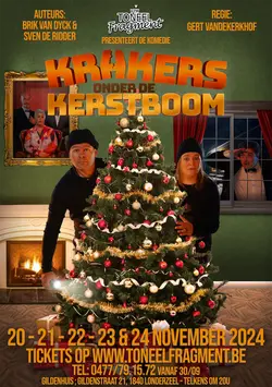 Logo van Krakers onder de Kerstboom