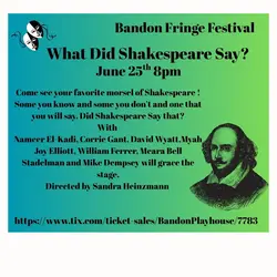Logo : What Did Shakespeare Say?