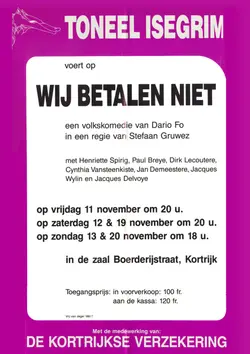 Logo : Wij betalen niet