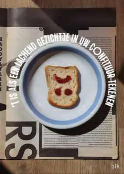 Logo van ’t Is als een lachend gezichtje in uw confituur tekenen