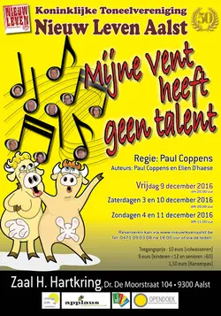 Logo van Mijne vent heeft geen talent