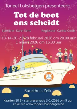 Logo van Tot de boot ons scheidt