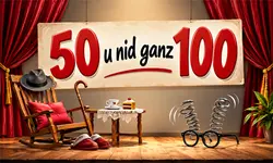 50-i und ned ganz 100 logo