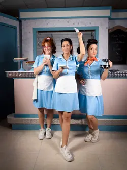 Logotipo de Waitress, el musical más dulce