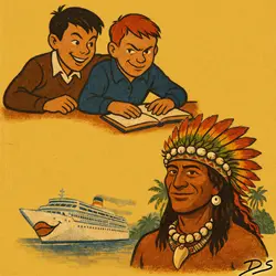Logo von Häuptling Abendwind & Die schlimmen Buben in der Schule