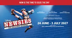 Logo van Disney's Newsies the Broadway Musical