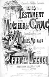 Logo: Le testament de Monsieur de Crac