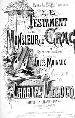 Logotipo de Le testament de Monsieur de Crac